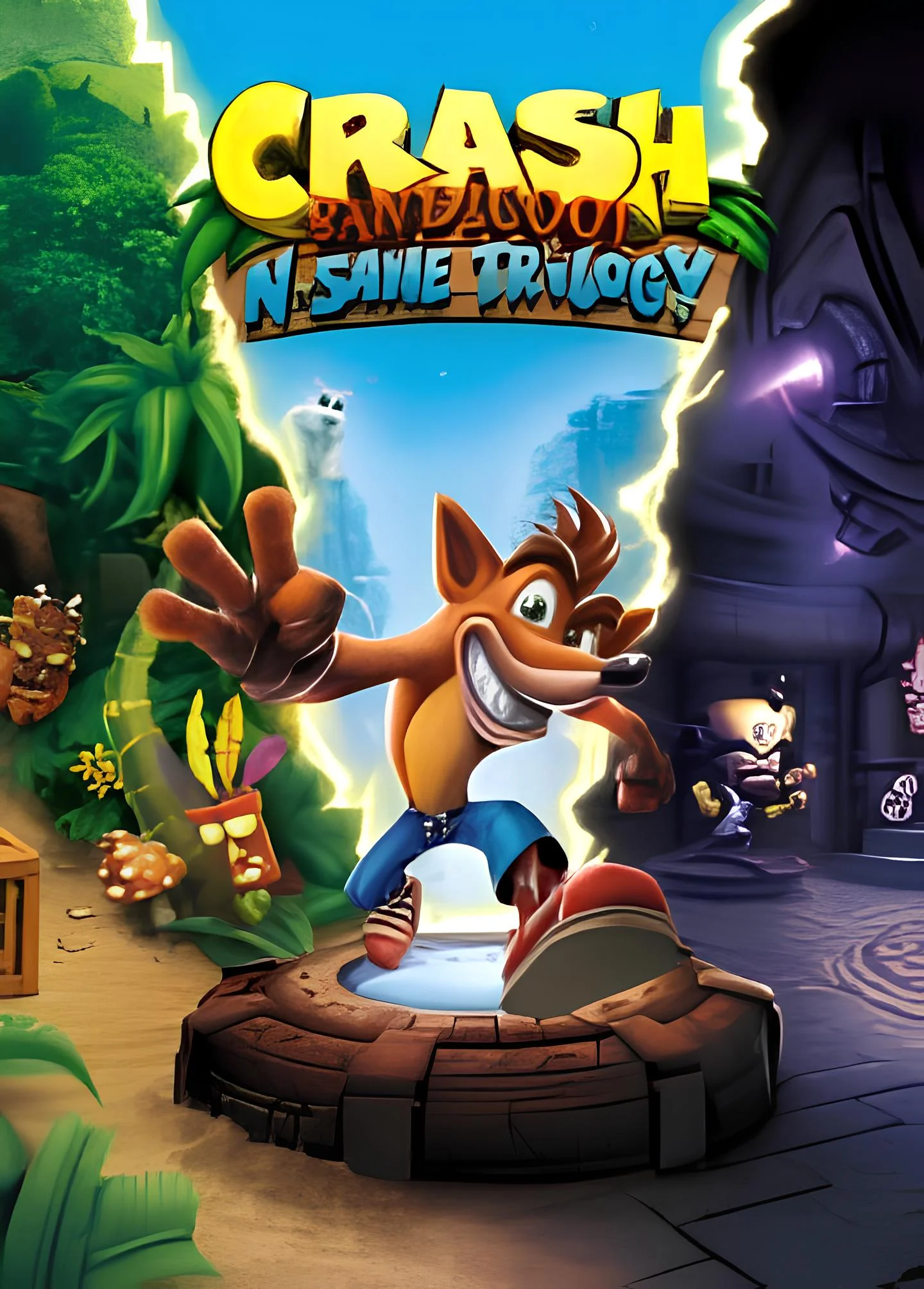 Portada de Crash Bandicoot N' Sane Trilogy